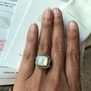 David Yurman Mother of Pearl Albion Ring size 6